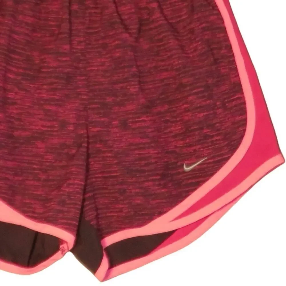Nike Dri-Fit Womens Athletic Pull On Workout Shorts Black Pink XS NWOT